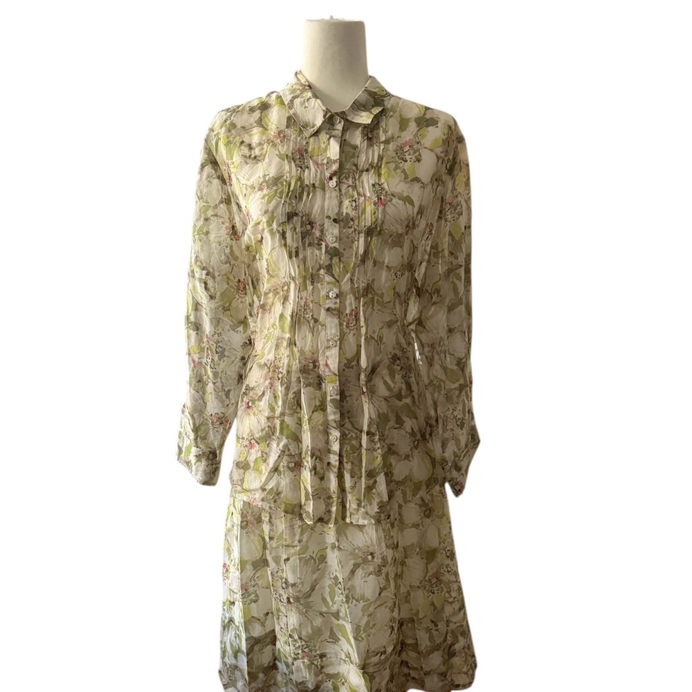 Pendleton Floral Two piece silk set